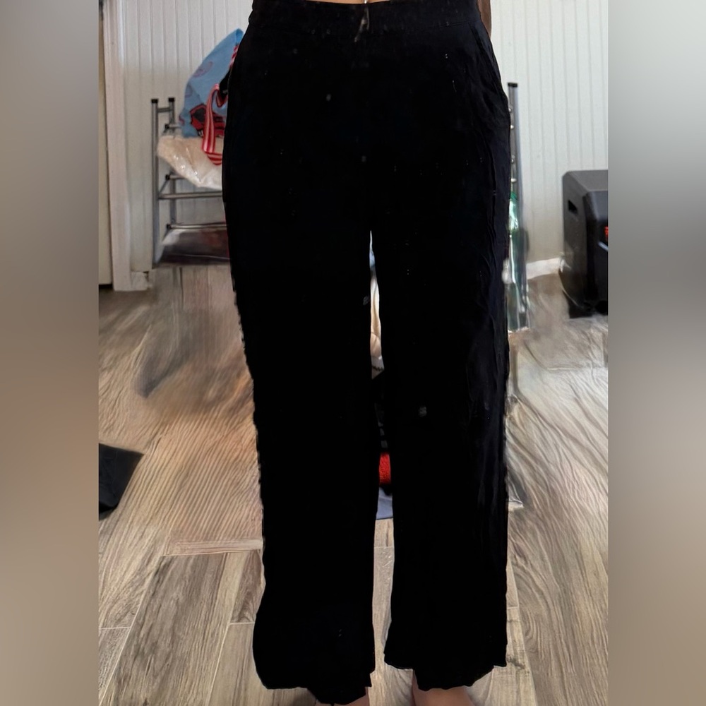 Old Navy Charcoal Elastic Waist Pants